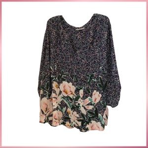 Daniel Rainn plus size 3/4 length sleeve blouse